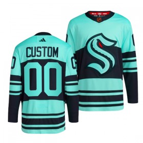 Seattle Kraken Hockeydrakt Custom 2022-23 Isblå Reverse Retro 2.0 Adidas Authentic - Herre